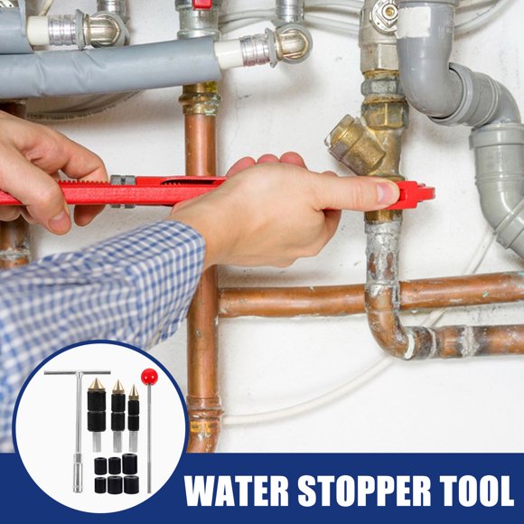 Hytrove 1 De Y Herramientas Para Plomería Con Stop De Agua Para Mantenimiento