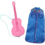 Barbie Clothes Career Outfit For Barbie Doll, Musician Look W Ith Guitar