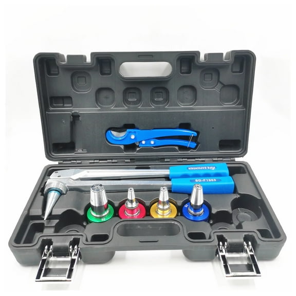 SD-F1960 PEX Pipe Tube Expander 16,20,25,32mm Expansion Tool Kit For Water And Radiator Connection With Cutter ,Easy to Use