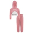 thumbnail image 3 of Haitryli Big Girls Long Sleeve Cropped Hoodie Sleeveless Tank Tops with Sweatpants Set 3 Piece Workout Clothes Set Pink 9-10, 3 of 7