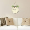 thumbnail image 6 of Coolnut Welcome Sign Hanging Plaque Sign Cute Rabbit Porch Wall Front Door Garden Home Welcome Hanging Sign, 12x12 in Home Decor, 6 of 7