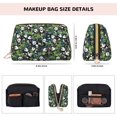 thumbnail image 5 of Naloa Fun Panda Playing With Bamboo Leaves Leather Makeup Bag for Purse Travel, Portable Small Cosmetic Organizer for Women and Girls, Make up Bag with Zipper, 5 of 8