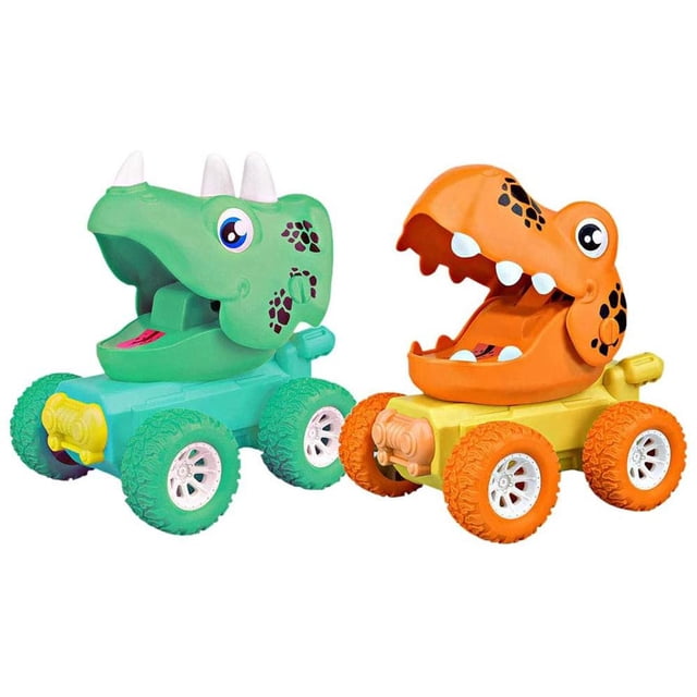 De Dinosaurio De Juguete Para Niños, Juguete De Presión Para Niños, Coche De Juguete Push And Go, Regalo Para Niños Y Niñas (Color De La Rueda Al Azar) 2 Uds. Speravity FN007739-01