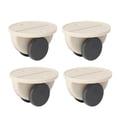 thumbnail image 3 of Advancent Paquete de 4 cajas de pañuelos sin perforaciones, ruedas para muebles, cajas de almacenamiento autoadhesivas, ruedas de repuesto, Almacenamiento y organización del hogar Blanco, 3 of 6
