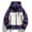 Purple, variant on Men's Fashion Casual OutdoorWork Bag Long Sleeve Hooded Casual Coat/jacket Jacket on Clearance