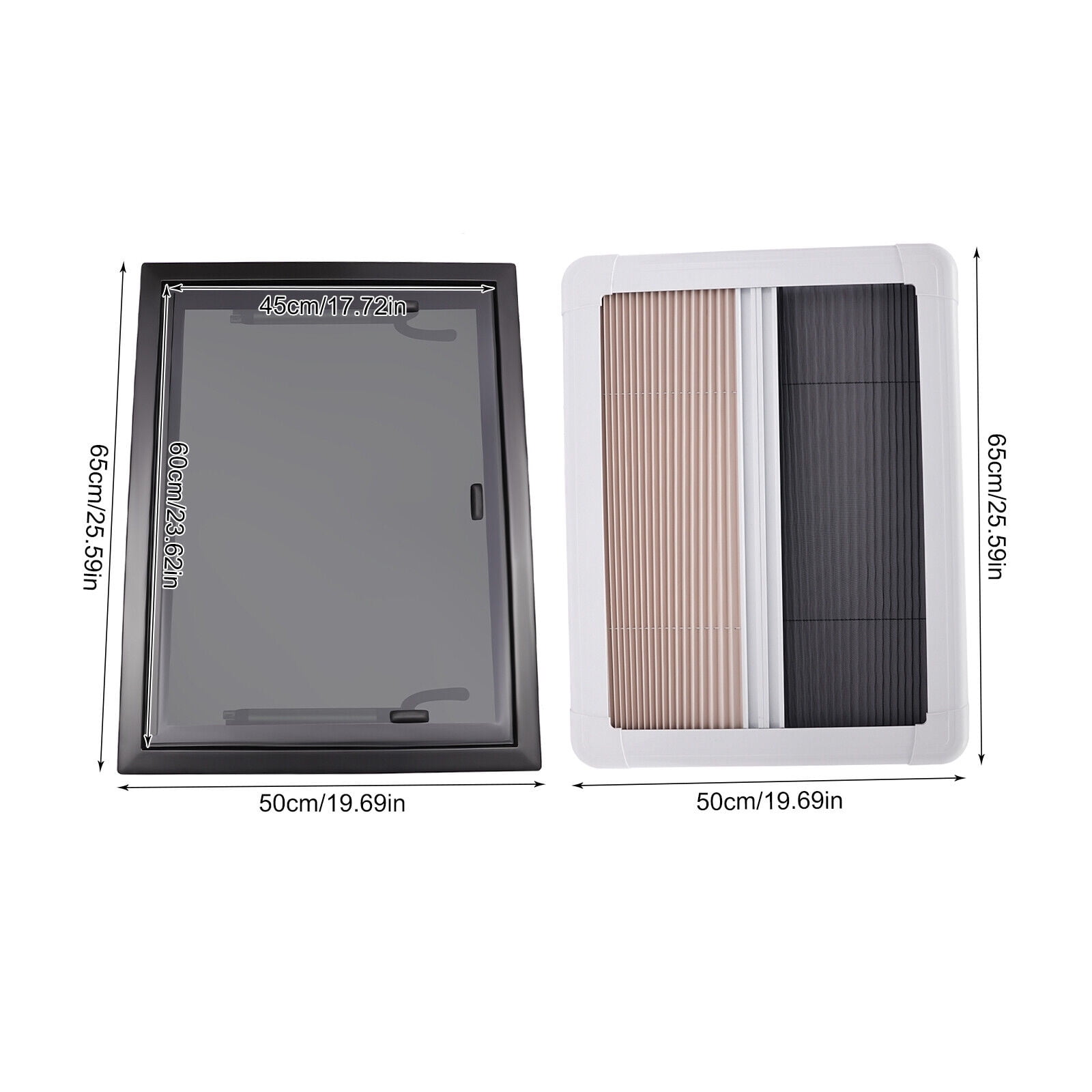 600x450mm RV Caravan Camper Van Push Out Window RV Window with Window Screen