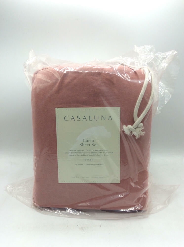 Casaluna Linen Sheet Set Queen (Rose)