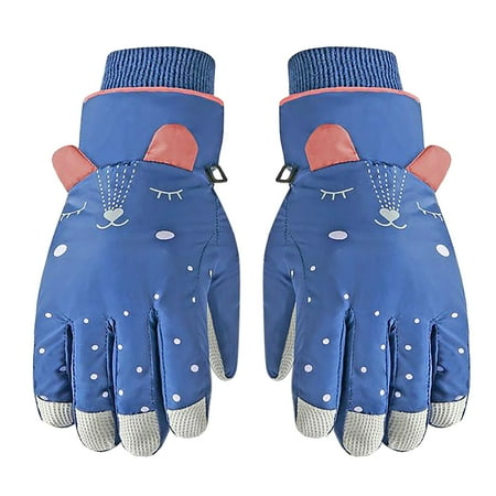 

Kids Gloves Children S Winter Waterproof Snow Gloves Cartoon Ear Windproof Sports