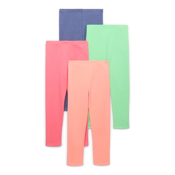 Garanimals Toddler Girl Core Jersey Leggings Multipack, 4-Pack, Sizes 18M-5T