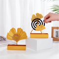 thumbnail image 2 of Matsuzay Ginkgo Leaf Holder Golden Stand Delicado Adorno de Escritorio Hierro Soporte con Ceniza para Dormitorio Decoración del hogar de una sola hoja Matsuzay HA026082-01, 2 of 5