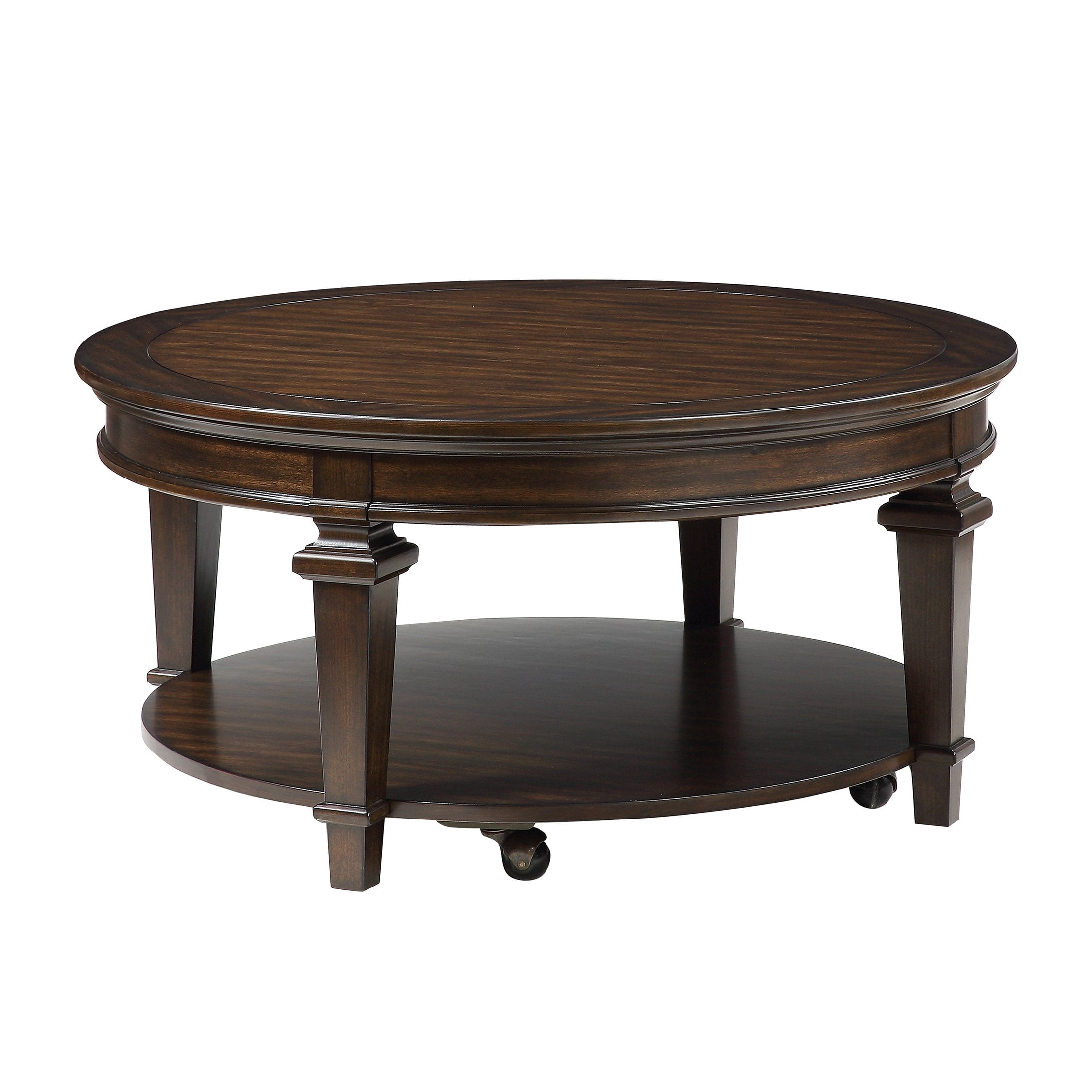 OakvillePark Valpico Round Coffee Table, Espresso