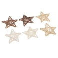 thumbnail image 7 of yotijay 6-Piece Assorted Natural Rattan Wicker Christmas Ornaments 7cm Assorted Star 6 Piece, 7 of 7