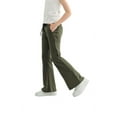 thumbnail image 3 of Rolanko Girls Flare Wide Leg Sweatpants Elastic Waist Bell Bottoms Pants for Kids Sweats with Pockets 5-12Y, 3 of 7
