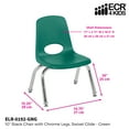 thumbnail image 2 of ECR4Kids School Stack Chair Chrome Legs, Multiple Sizes/Colors/Types, 2 of 7
