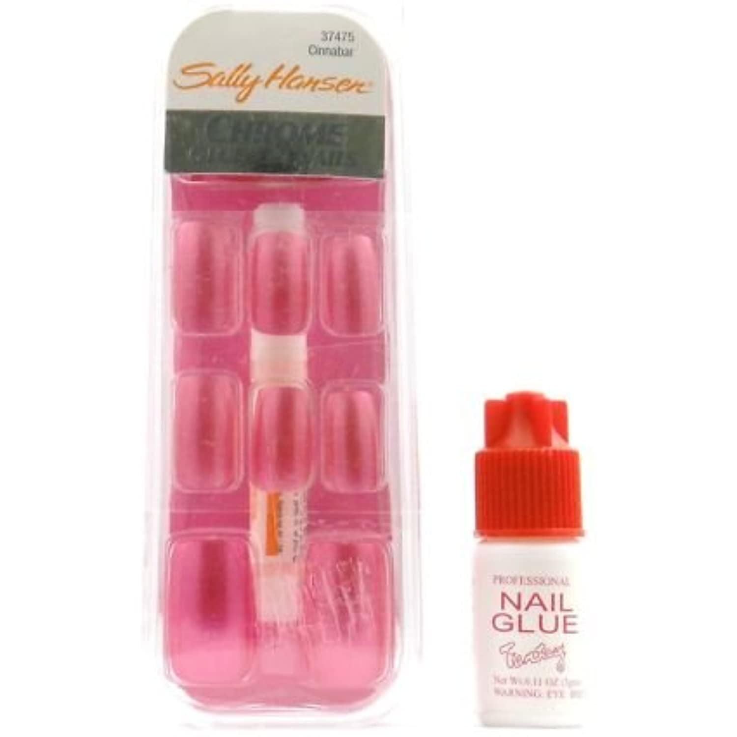 Sally Hansen Chrome GlueOn Nails Cinnabar