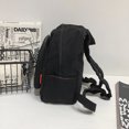 thumbnail image 4 of Btafrte Mujer Mochila Color Sólido Estudiantes Lona Mochilas Escolares (Negro), 4 of 9