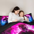 thumbnail image 5 of Homewish Football Gamer Full Size Comforter Sets 3-Piece for Boys,Sport Gaming Rugby Bedding Comforter Set,Abstract Gradient Blue Pink Lightweight Bedding Sets,Microfiber Bedroom Decor, 5 of 8