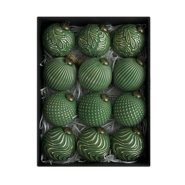 TQEHS Decoración de bolas navideñas antiguas HOT 2024 J4U2