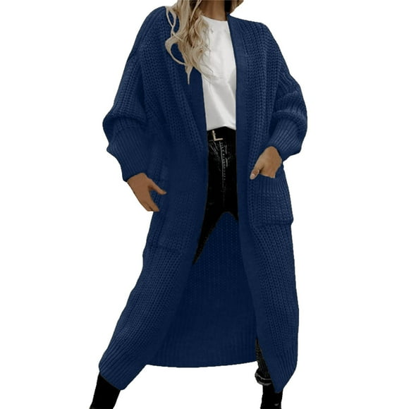 Kogui Cardigan for Women Dressy Cropped Cardigan Sweaters for Women Lightweight Crop Cotton Knit Y2k Fall Outfits Fashion Clothes 2025 (Navy,XL)