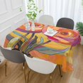 thumbnail image 2 of Yayeee Tablecloths 60" x 108" Rectangle Wrinkle Resistant Party Table Cover, Purple Abstract Floral, 2 of 8