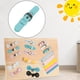 thumbnail image 3 of Juguetes Montessori, Botón de Abrigo, Tablero de Actividades de Habilidades Básicas para Niños, Niños, Niñas, Niños Pequeños, Regalo de Cumpleaños , cinturon azul, 3 of 7