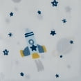 thumbnail image 6 of Parent's Choice 100% Cotton Fitted Crib Sheets for Baby Boys, Blue, Space, 2 Count, 6 of 9