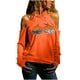 thumbnail image 1 of Moda Mujer Causal Cuello Redondo Blusa Estampada Sin Tirantes Manga Larga Camiseta Otoño Tops Fridja  bvmnju2034, 1 of 5