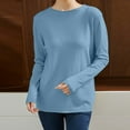 thumbnail image 2 of FYDUU Womens Winter Fall Sweaters Knit Pullover Sweater Casual Loose Fit Ribbed Long Sleeve Knit Top Soft Comfortable Round Neck Basic Tunic Tops Versatile Sweaters, 2 of 4
