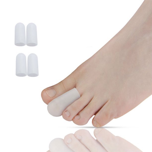 Toe Protector Gel Toe Tube Caps Foot Corns Remover Finger Pinky Toe