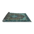 thumbnail image 2 of Ahgly Company Indoor Rectangle Medallion Light Blue Traditional Area Rugs, 2' x 3', 2 of 4
