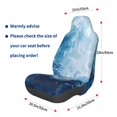 thumbnail image 3 of Wukai Abstract Ocean Waves Full Set Car Seat Covers with Soft Padding Universal Auto Front Seats Protector and Cushion Mat, 3 of 5
