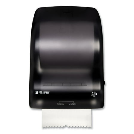 San Jamar Simplicity Mechanical Roll Towel Dispenser, 15.25 x 13 x 10.25, Black