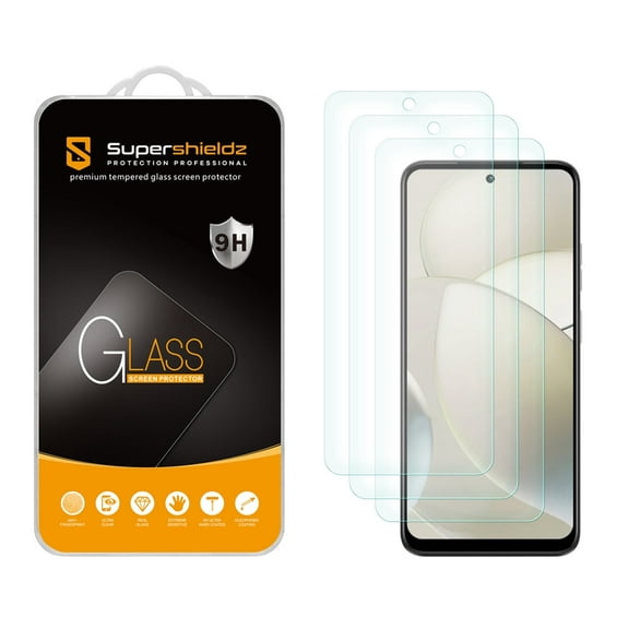 (3 Pack) Supershieldz Designed for Motorola Moto G Power 5G 2024 Tempered Glass Screen Protector, Anti Scratch, Bubble Free