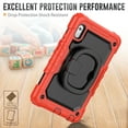 thumbnail image 5 of Allytech Heavy Duty Rugged Case for Lenovo Tab M9 2023, Adjustable Kickstand Case with Built-in Screen Protector, Anti-Drop Shockproof Full Body Protection Case for Lenovo Tab M9 - Red, 5 of 6