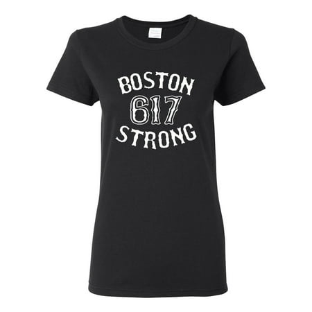 Ladies Boston Strong 617 T-Shirt Tee