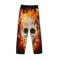 thumbnail image 5 of Fotbe Satanic Skull Men's Pajama Pants,Sleepwear Pants,Pj Bottoms Drawstring And Pockets-X-Large, 5 of 9