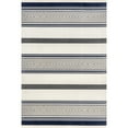 thumbnail image 4 of nuLOOM Ivey Modern Striped Indoor/Outdoor Fringe Area Rug, 4' x 6', Ivey Blue Grey, 4 of 6