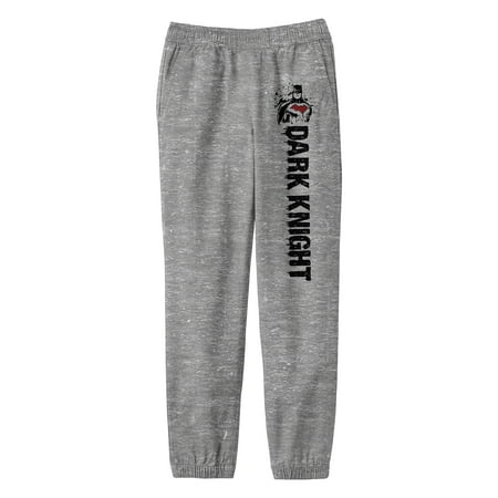 Youth Boys Batman Line Art DC Comic Heather Grey Sweatpants-S