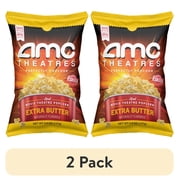 (2 pack) AMC Theatres Ready to Eat Popcorn, Extra Butter