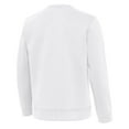 thumbnail image 3 of Men's Antigua White Miami Marlins Relevant Lightweight Pullover Sweatshirt, 3 of 3