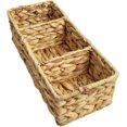 thumbnail image 1 of Home Water Hyacinth, Grass Weaving Storage Basket, Rattan Weaving, Sundries, Storage Box, Living Room, Tabletop, Snacks, Cosmetics, Storage Basket, 1 of 4