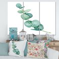 thumbnail image 2 of Designart ' Young Eucalyptus Branches and Leaves II ' Traditional Canvas Wall Art Print, 2 of 3