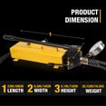 thumbnail image 5 of LCyindu 2500cc 10000Psi  Hydraulic Hand Pump with Pressure Guage Double Acting, Hydraulic Lifting Pump for Hydraulic Tools, 5 of 7