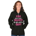 thumbnail image 3 of Biscuits And Gravy Funny Saying Silly Womens Plus Size Graphic Zipper Hoodie Brisco Brands 2X, 3 of 5