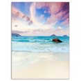 thumbnail image 2 of Exotic Seashore Sunset Over Blue Sea - Extra Large Seascape Art Canvas, 2 of 3