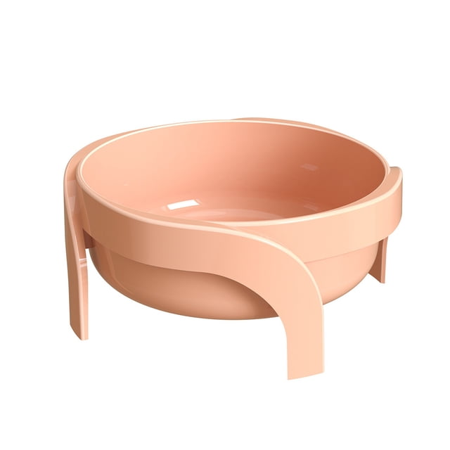Elevated Pet Bowl for Dogs and Cats with Spine Support Design and Non- Feet for Comfortable Dining