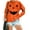 Orange, variant on KimSoong Women Halloween Pumpkin Face Graphic Long Sleeve Sweatshirts Lightweight Casual Pullover Tops