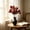 66#Red, variant on Artificial Peony Flowers, Vintage Floral Bouquet With Realistic Budding Bloom Design And Flexible Arrangement Feature, Decorative Flower Accent for Home Table Wedding Party Events