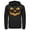 Black, variant on Men's CHIN UP Halloween Jack o' Lantern Face Pull Over Hoodie Black Large
