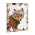 thumbnail image 2 of Stupell Industries Bohemian Flower Friends Fox Canvas Art, 16 x 20, by Emily Adams, 2 of 7